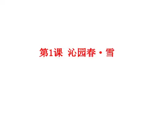 第1课   《沁园春 雪》课件(共58张ppt)  2021-2022学年部编版语文九年级上册