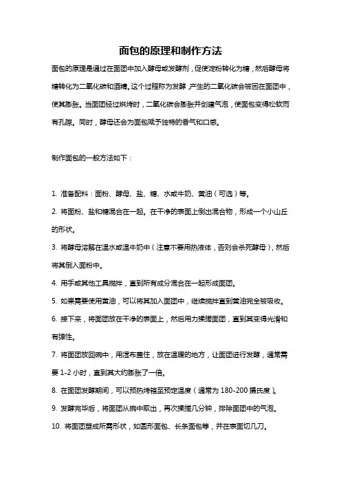 面包的原理和制作方法