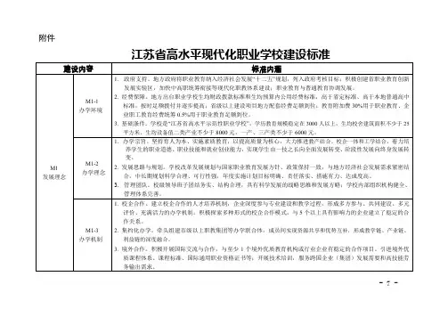 江苏省高水平现代化中等职业学校评估指标