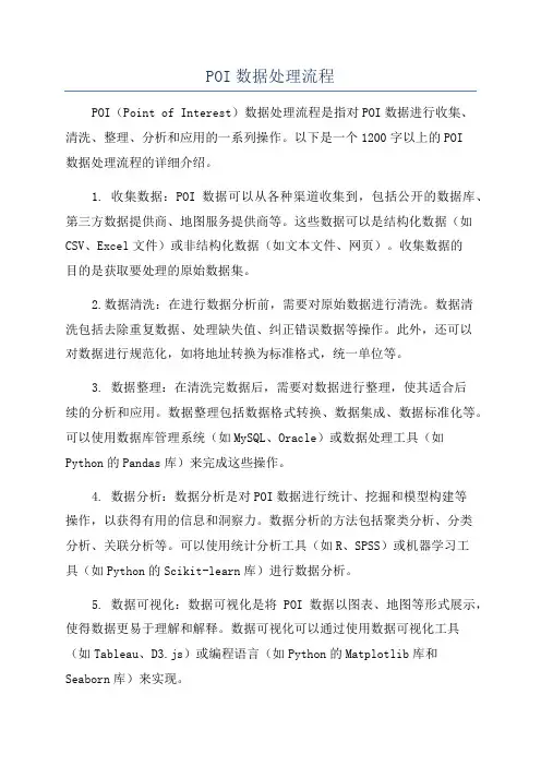 POI数据处理流程