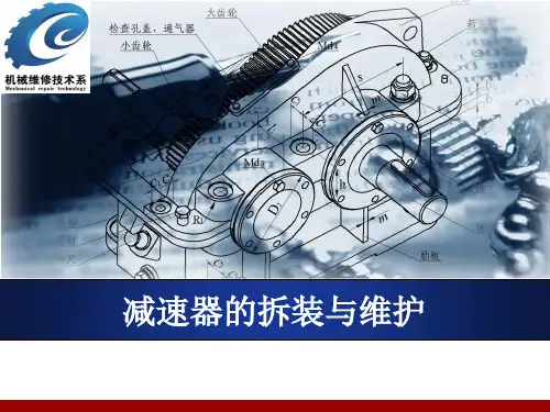 减速器的拆装与维护讲课PPT