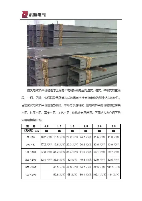 防火电缆桥架多少钱