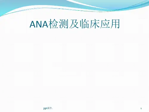 ANA的检测及临床应用ppt课件
