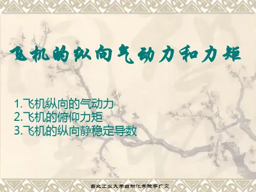 5.飞机纵向气动力和力矩(4学时)解析
