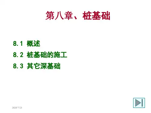 第八章桩基础
