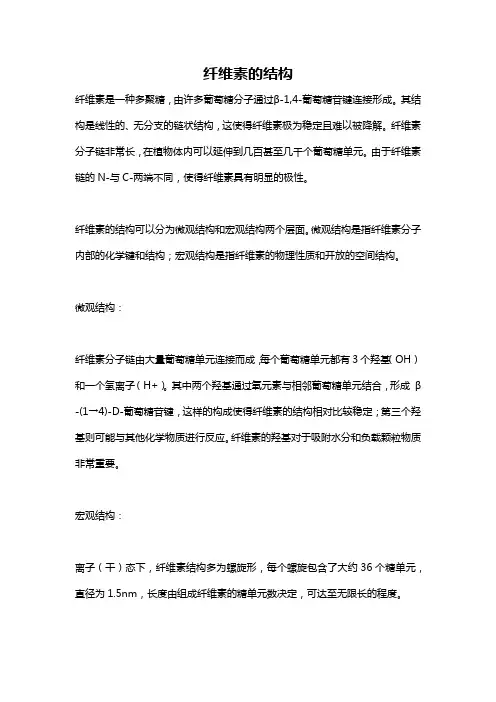 纤维素的结构