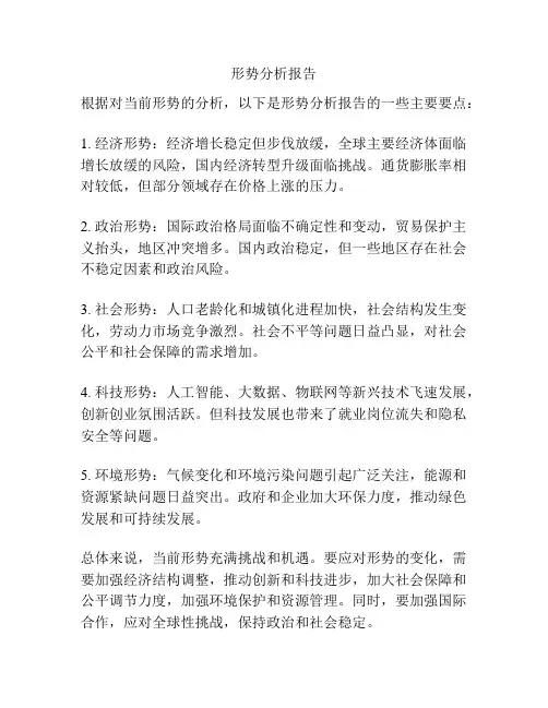 形势分析报告