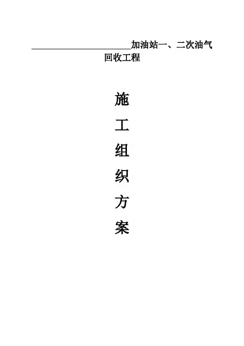 加油站油气回收施工方案模板范文