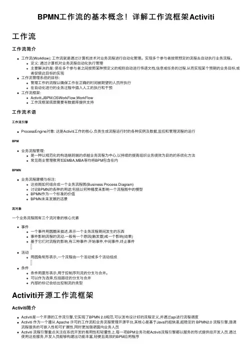 BPMN工作流的基本概念！详解工作流框架Activiti