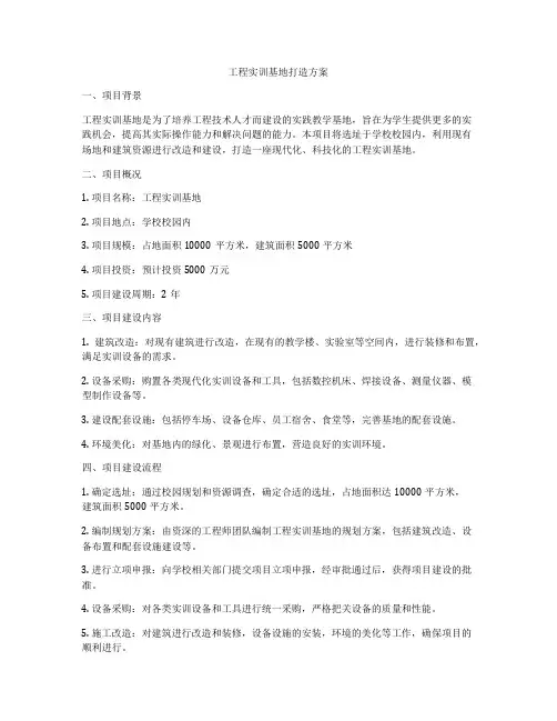 工程实训基地打造方案
