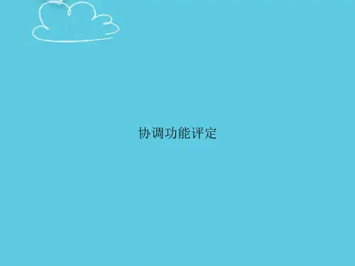 协调功能评定精选PPT