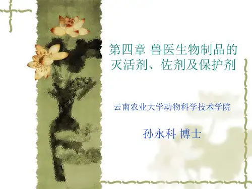 第四章兽医生物制品的灭活剂、佐剂及保护剂
