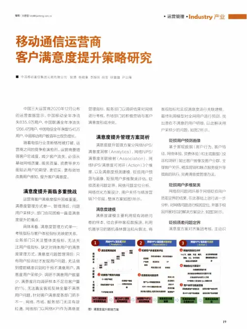 移动通信运营商客户满意度提升策略研究