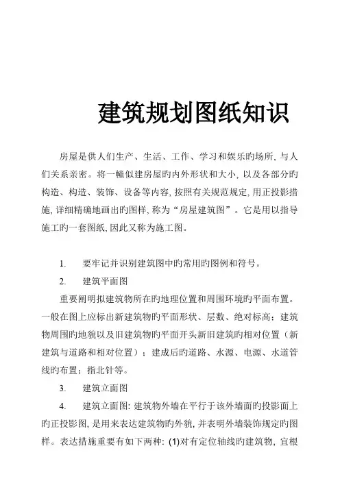 建筑规划图纸基础知识