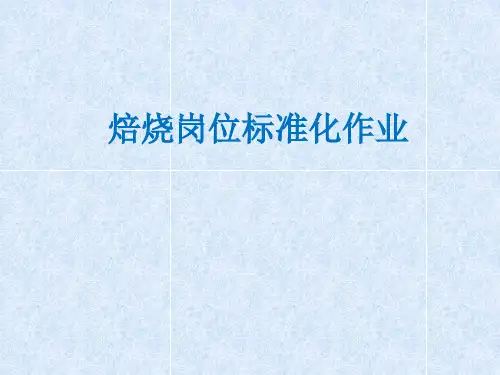 焙烧岗位标准化作业PPT课件