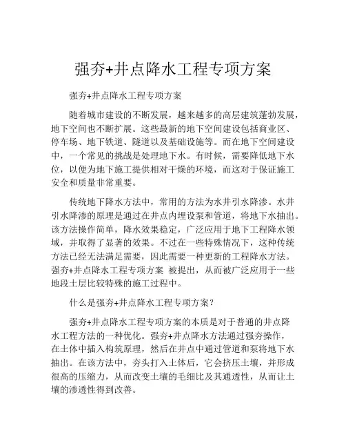 强夯+井点降水工程专项方案