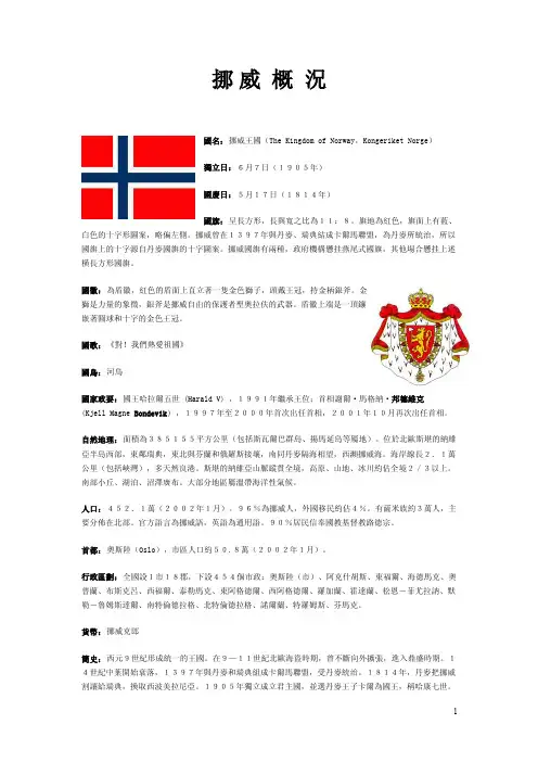 挪威概况——精选推荐