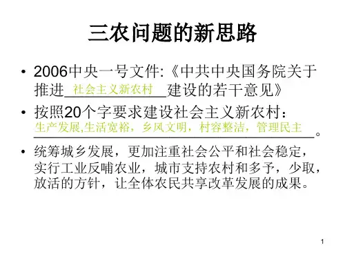 九年级政治建设社会主义新农村(PPT)5-1