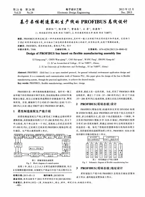 基于柔性制造装配生产线的PROFIBUS总线设计