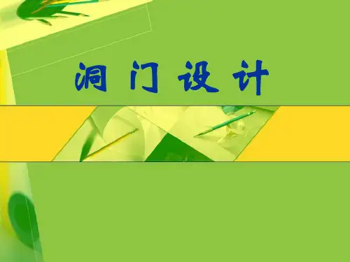 隧道洞门设计