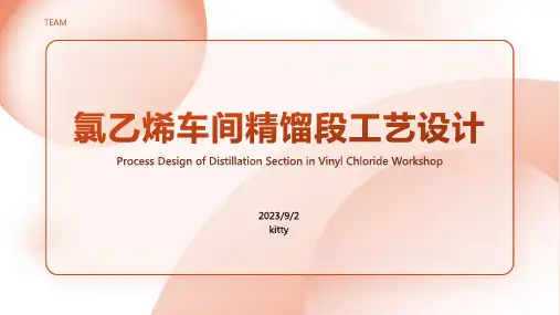 2023年年产10万吨氯乙烯车间精馏段工艺设计论文方案模板