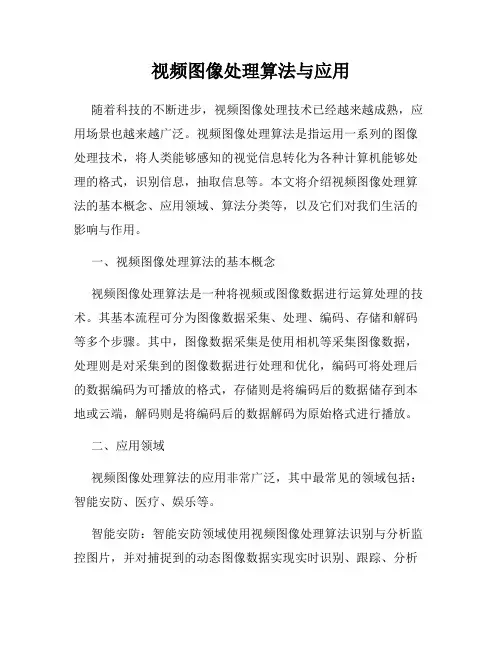 视频图像处理算法与应用
