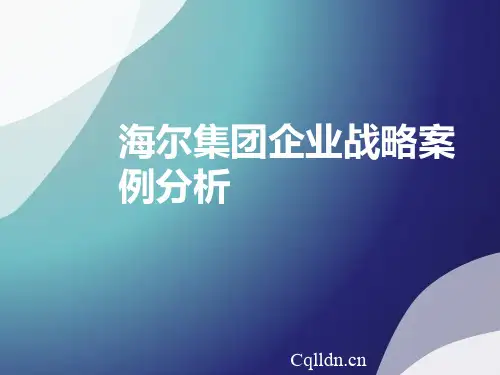 海尔集团案例分析