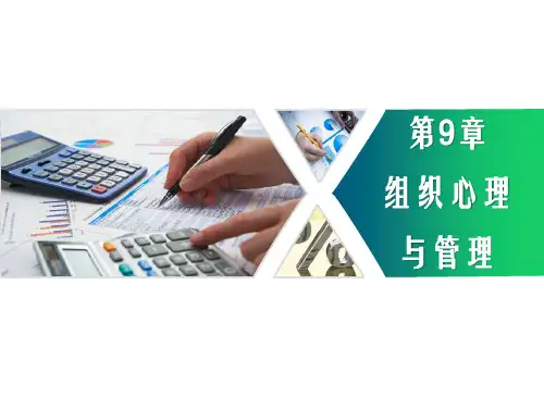 第九章  组织心理与管理  《管理心理学》