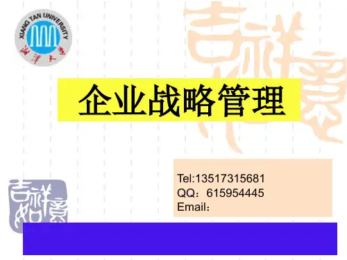 《战略管理第四章》PPT课件课件
