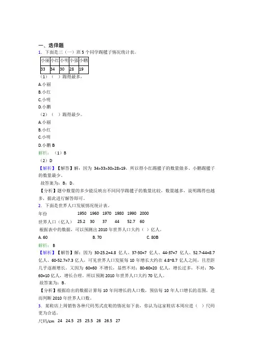 《易错题》小学数学二年级下册第一单元知识点(培优练)(1)