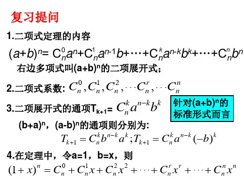 杨辉三角与二项式系数的性质一ppt课件