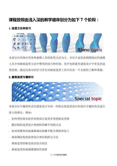 Rhino和Shaper3d 建筑曲面特级教程