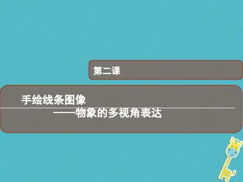 八年级美术下册2手绘线条图像__物象多视角的表达课件2人美版0411162