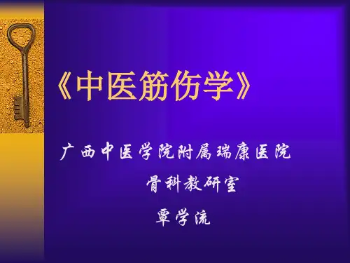 骨伤中医筋伤课件ppt
