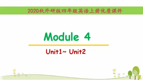 (三起点)外研版英语四年级上册Module4单元全套优质课件
