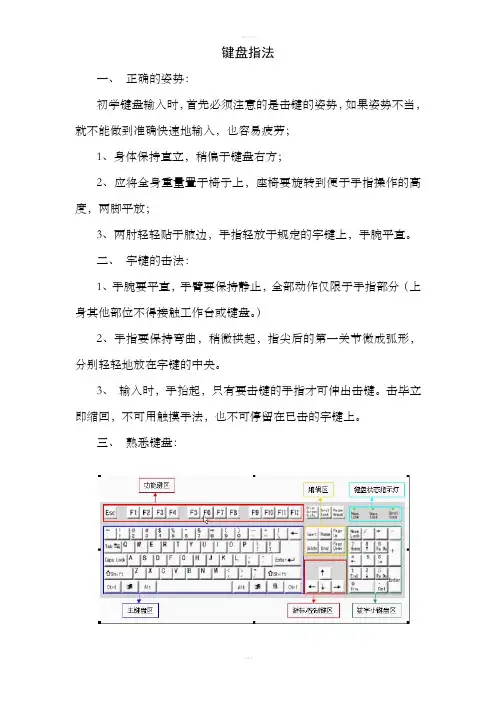 键盘指法教学设计教学备课教案