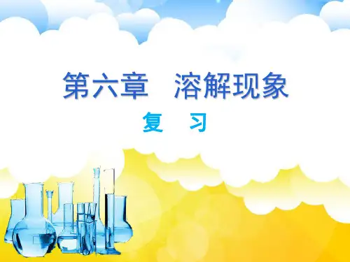 沪教2011课标版九年级化学下册第六章第3节物质的溶解性(共20张PPT)