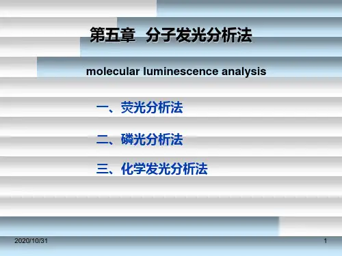 第五章 分子发光分析法PPT课件
