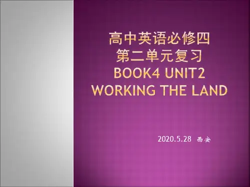 高中英语必修四unit2复习