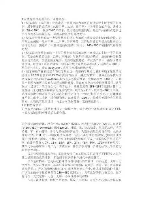 白油 导热油