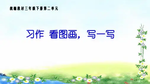 三年级下册语文课件-第2单元习作看图画写作文｜人教(部编版)(共18张PPT)