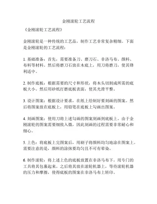 金刚滚轮工艺流程