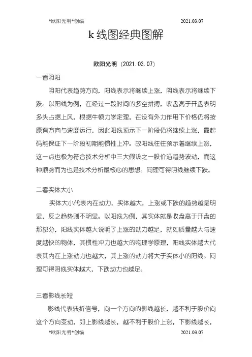 2021年股票秘籍之k线图经典图解