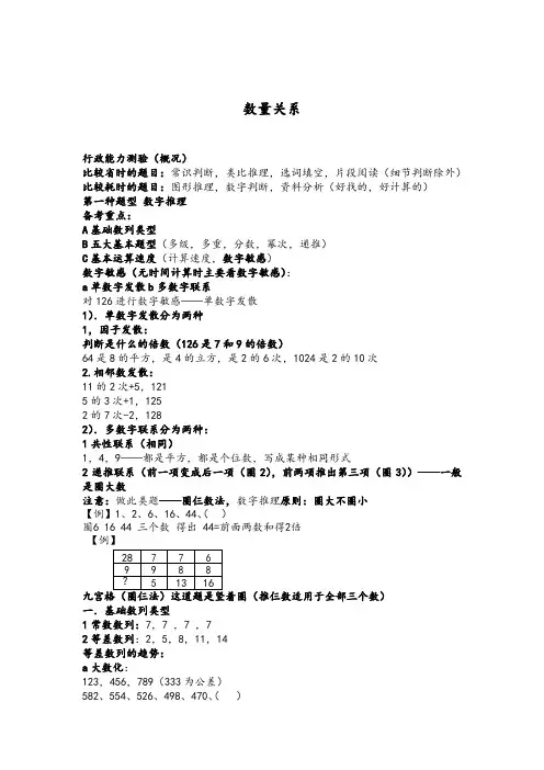 公务员行测数量关系解题技巧
