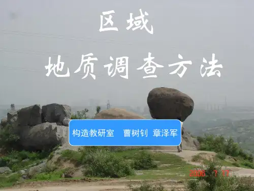区域地质调查方法