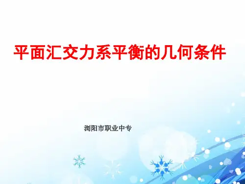 第5节 刚体平衡的条件