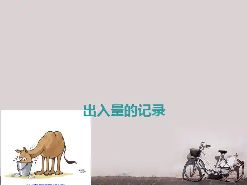 出入量的记录  ppt课件