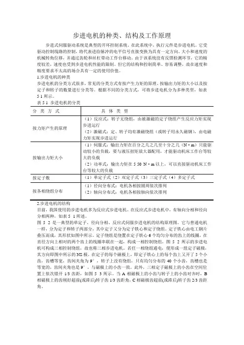 步进电机的种类