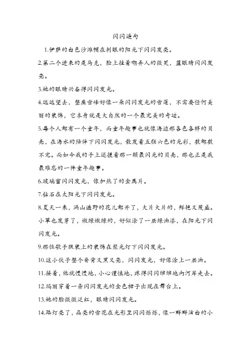 闪闪造句 .doc