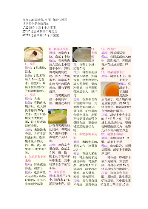 宝宝100款辅食1